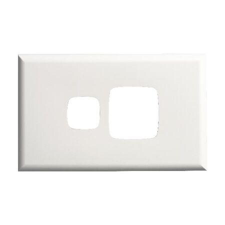 Excel - Single powerpoint coverplate 1 gang white