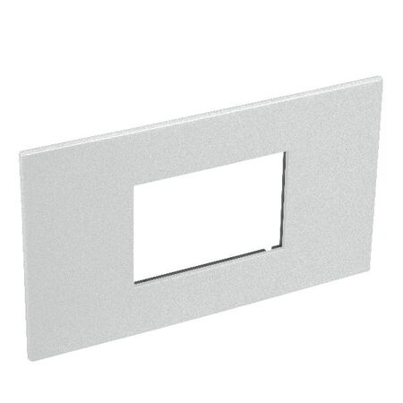 ARTEOR Square 3 Module Coverplate Soft Aluminium