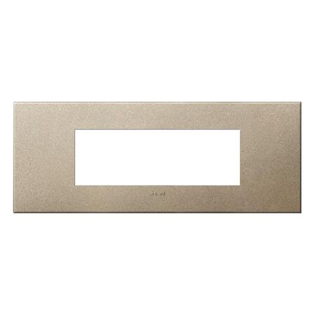 ARTEOR Square 6 Module Horizontal Coverplate Champagne
