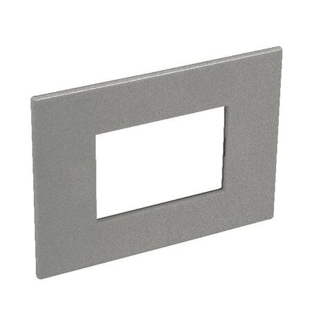 ARTEOR Square 3 Module Horizontal Coverplate Magnesium