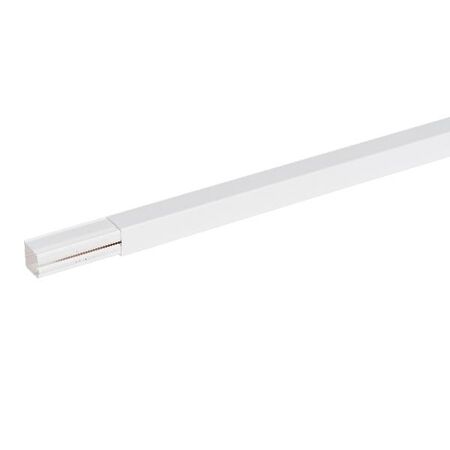 DLP 25x25mm Mini Trunking Cable Duct 3m White
