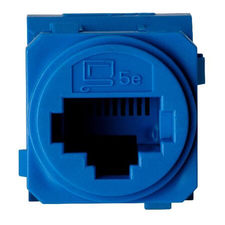 Excel Life - RJ45 socket/mechanism Cat5e UTP 8 contacts blue