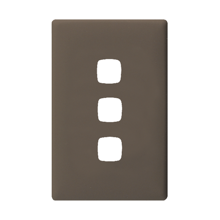 Linea - Coverplate 3 gang wet elephant