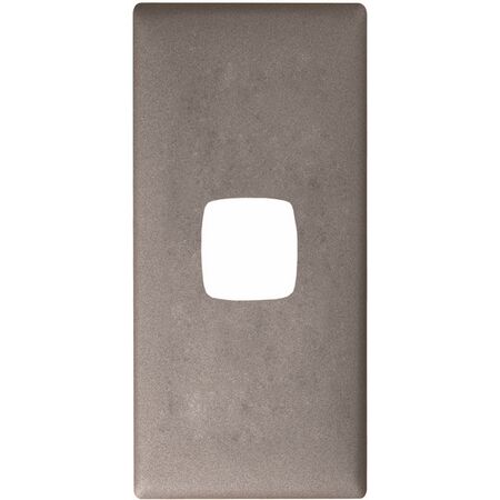 Linea Architrave coverplate 1 gang gun metal