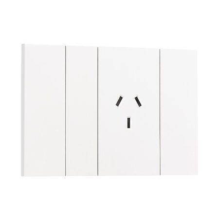 Bticino Living Now 10A AU Autoswitched Single Powerpoint White