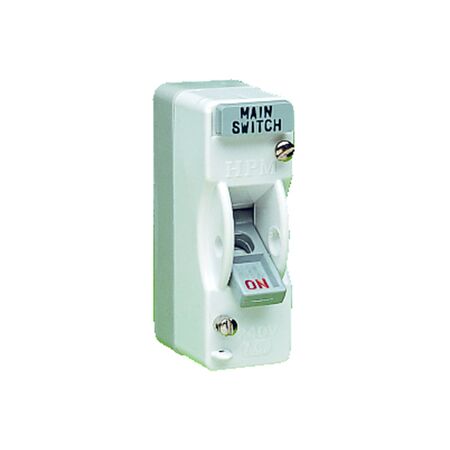 HPM 1P 80A 240V a.c. Back Entry Surface Mount Mains Switch