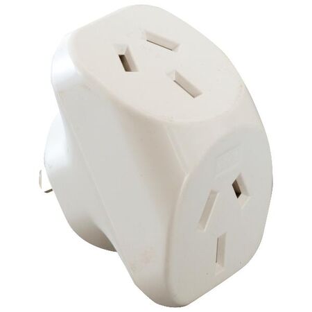 HPM 10A Double Adaptor White
