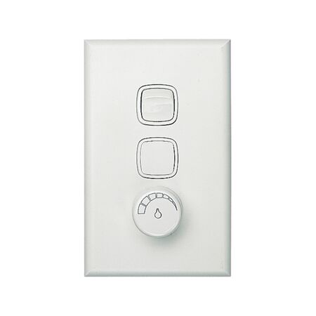 Excel - Vertical rotary dimmer trailing edge 2 wire remote controlled 1000VA 240V a.c. white