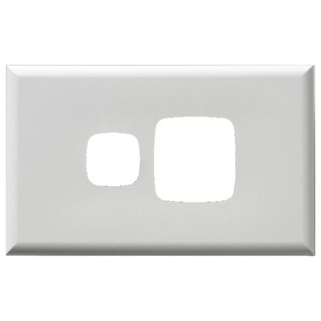 Excel - Single powerpoint coverplate 1 gang gloss white