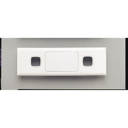 Excel - Grid & plate For 770 series mechanisms - 6 gang blank & narrow 2 gang narrow white