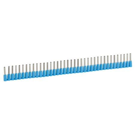 Starfix - ferrule with insulating flange single - supplied in strips 0.75mm² 15mm long blue pack of 480