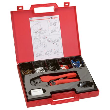 Starfix crimping tool for 10 to 50mm² 0.5-2.5mm² adjustment wheel with empty applicator