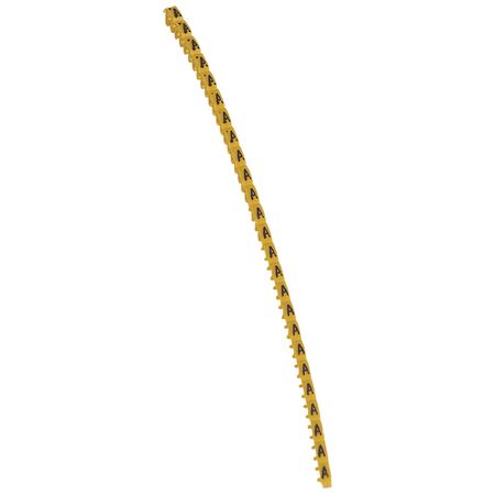 CAB3 - Markers for terminal blocks and wiring 0.15 to 0.5mm² black letters on yellow background 0.15-0.5mm² letter A pack of 300