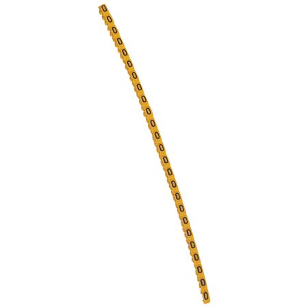 CAB3 - Markers for terminal blocks and wiring 0.15 to 0.5mm² black letters on yellow background 0.15-0.5mm² letter O pack of 300