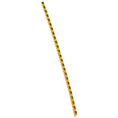 CAB3 - Markers for terminal blocks and wiring 0.15 to 0.5mm² black letters on yellow background 0.15-0.5mm² letter W pack of 300