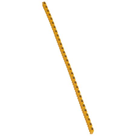 CAB3 - Markers for wiring 1.5 to 2.5mm² black symbols on yellow background 1.5-2.5mm² symbol earth pack of 300