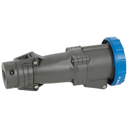 HYPRA - IEC industrial mobile socket IP66/67 2P+E 240V a.c. 63A grey