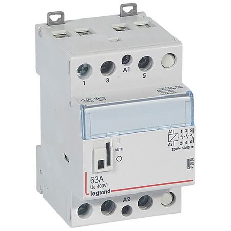 CX3 - modular contactor - 400V a.c. 3P 63A 3NO 230V a.c. coil with handle 3 module