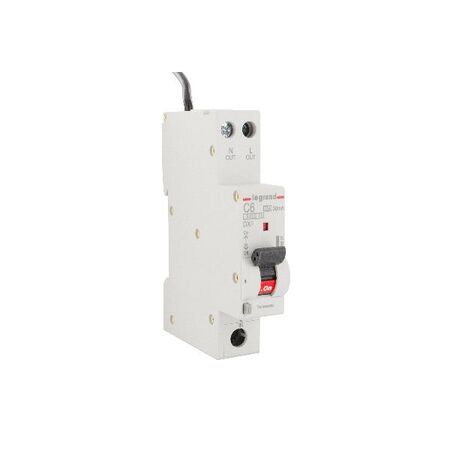 DX3 Single Pole RCBO 1P+N 6A 30MA C Curve with Flexible Neutral Tail 900mm