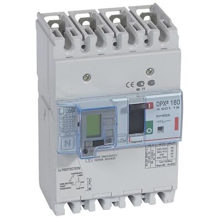 DPX³ 160 Thermal Magnetic MCCB with e.l.c.bs- Icu 36 kA - 400 V~ - 4 Phase - 63 A
