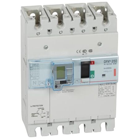DPX³ 250 Thermal Magnetic MCCB with e.l.c.bs - Icu 36 kA - 400 V~ - 4P - 250 A