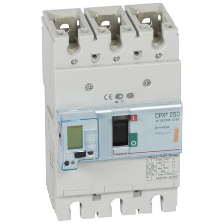DPX³ 250 MCCB electronic release - Icu 25 kA - 400 V~ - 3 Phase - 40 A