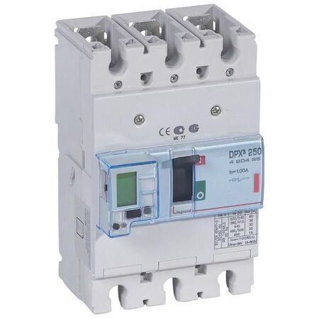 DPX³ 250 MCCB Electronic + Energy Metering - Icu 36 kA - 400 V~ - 3 Phase - 100 A
