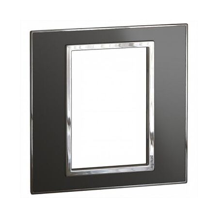 ARTEOR Square 3 Module Coverplate Reflective Black