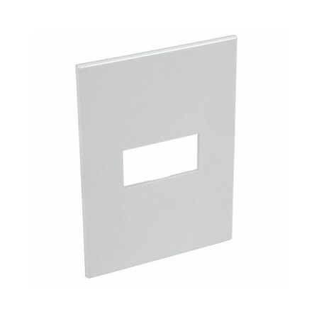 ARTEOR Square 1 Module Vertical Coverplate Soft Aluminium