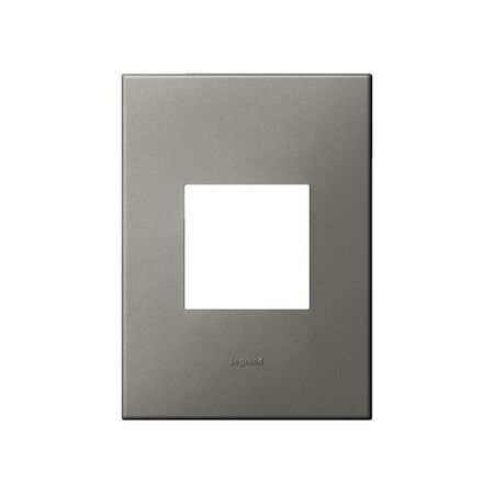 ARTEOR Square 2 Module Vertical Coverplate Magnesium