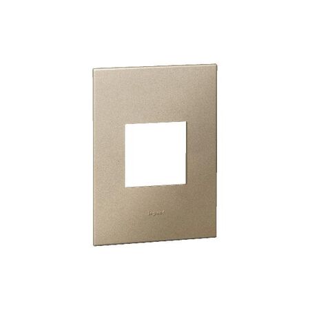 ARTEOR Square 2 Module Vertical Coverplate Champagne