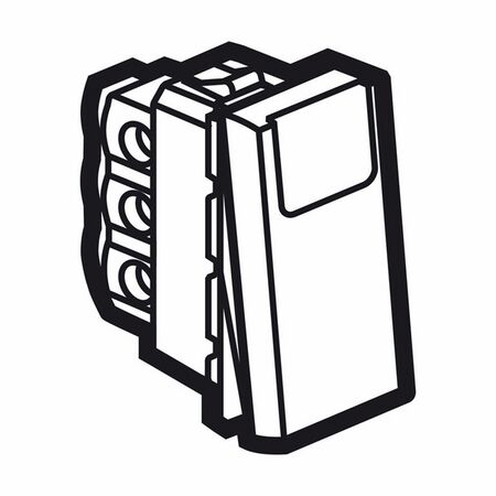 Arteor modular - Switch mechanism push button pac 2 way 6A 250V a.c. with label holder 1 module white