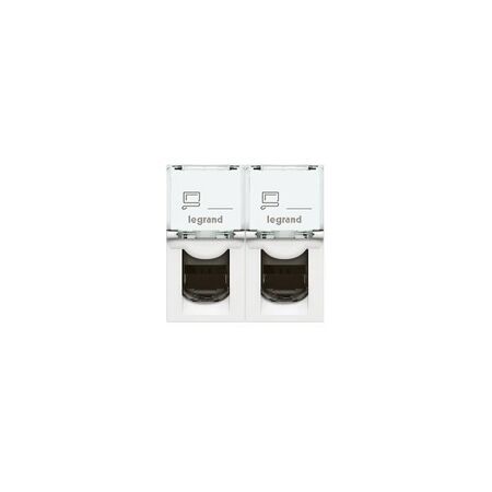 Arteor modular - RJ45 socket/mechanism UTP Cat5e 8 contacts 1 module white