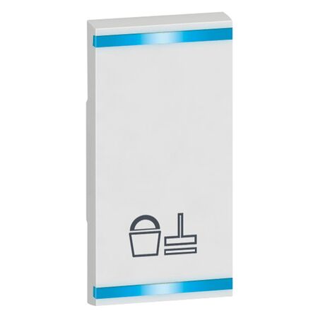 Arteor hotel equipment - BUS/SCS - Square key cover - DO NOT DISTURB+PLEASE CLEAN THE ROOM - white