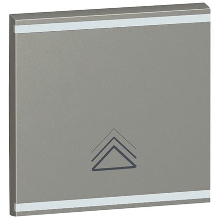 Arteor - MyHOME - Square key cover BUS/SCS - dimmer symbol - 2 modules - magnesium