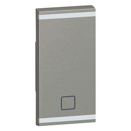 Arteor - MyHOME - Square key cover BUS/SCS - shutter STOP marking - 1 module - magnesium