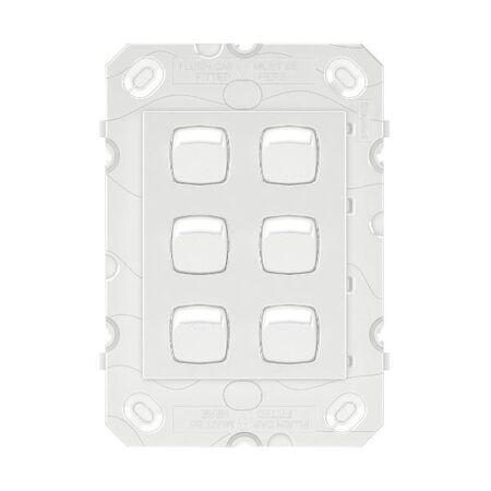 Arteor 770 series - Vertical rocker switch - Single Pole Double Throw 6 gang 2 way 16A 240V a.c. white
