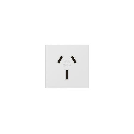Arteor modular - Single powerpoint mechanism 1 gang 15A 240V a.c. autoswitch white