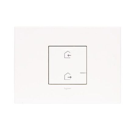 ARTEOR with NETATMO - Wireless Master On/Off Scenario - Horizontal - 1 Gang 2 Module - White