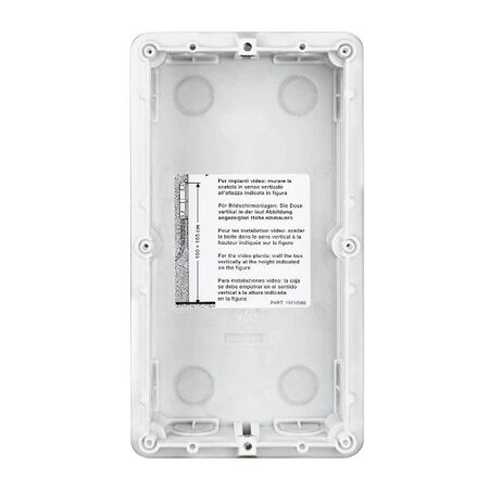 Bticino Sfera 2 Module Plastic Flush Mount Box