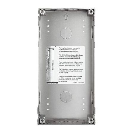 Bticino Sfera Robur 2 Module Steel Tear-Resistant Flush Mount Box