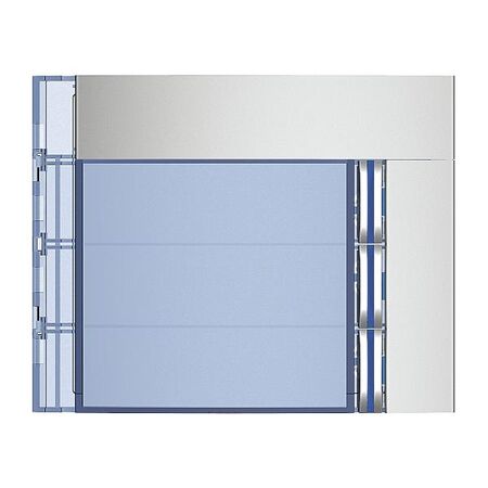 Bticino Sfera New Single Column 3 Pushbutton Front Cover Plate Allmetal