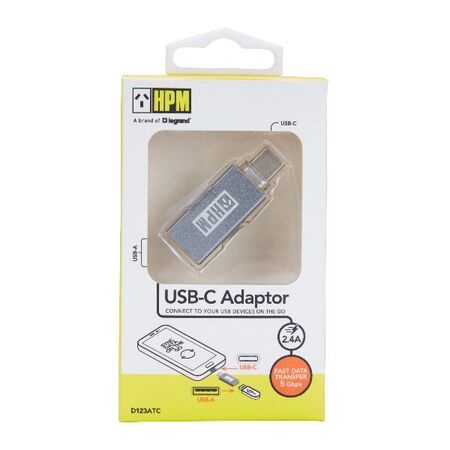 On-the-go USB Adaptor - Type C to Type A - 12W - 5Gbps
