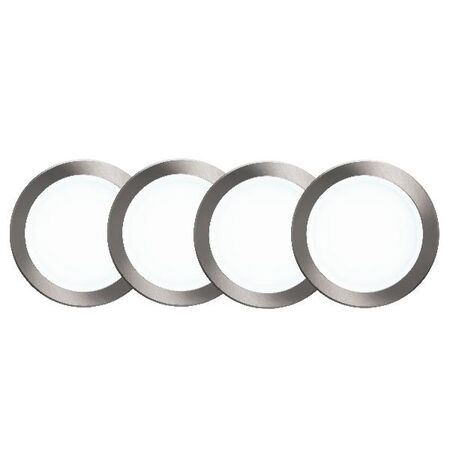 HPM DLI 5W LED Cool White Non-dimmable Downlight with Integrated Driver 70mm Brushed Chrome - Pack of 4