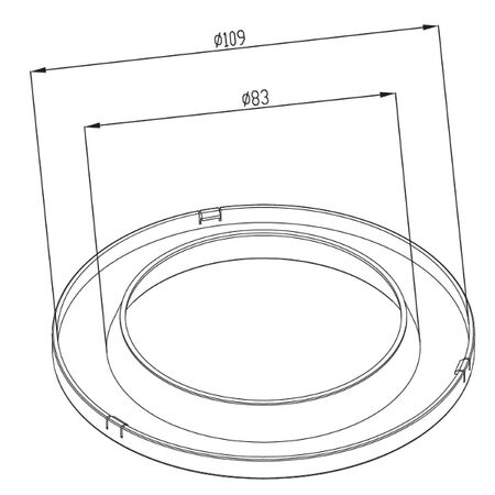 Replaceable DLI Facia Ring 90mm Paintable