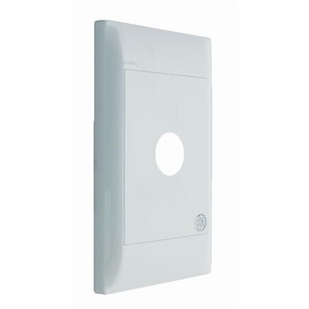 Excel Life - Medical - Common plate - Grid & plate - antimicrobial & chemical resistant 1 gang white
