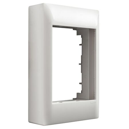 Excel Life - Common plate - Grid & plate Deep mounting block & coverplate plastic white