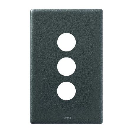 Excel Life Switch Coverplate 3 Gang Urban Grey