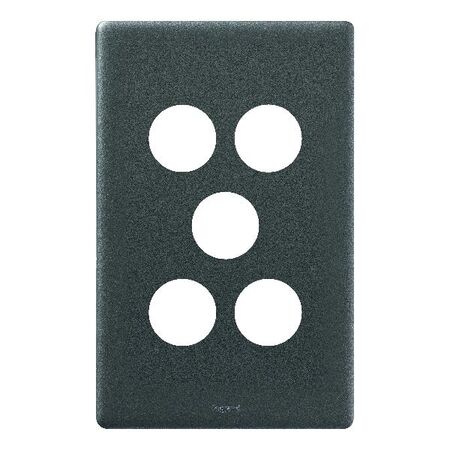 Excel Life Switch Coverplate 5 Gang Urban Grey