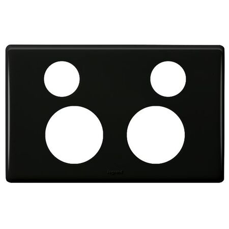Excel Life Horizontal Double Powerpoint Coverplate Black
